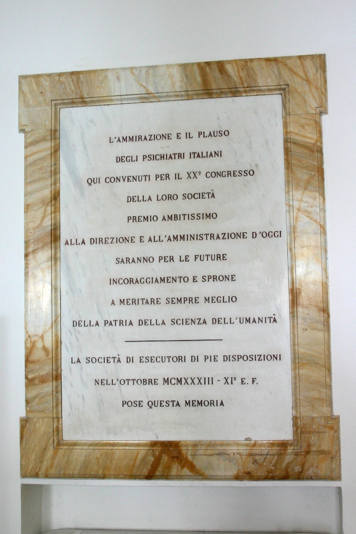 20th Congress, Società Italiana di Psichiatria (1933), Ex Ospedale Psichiatrico San Niccolò, Siena, Italy - 02.JPG